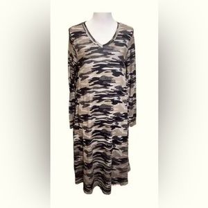 Lularoe Emily Dress L Camo